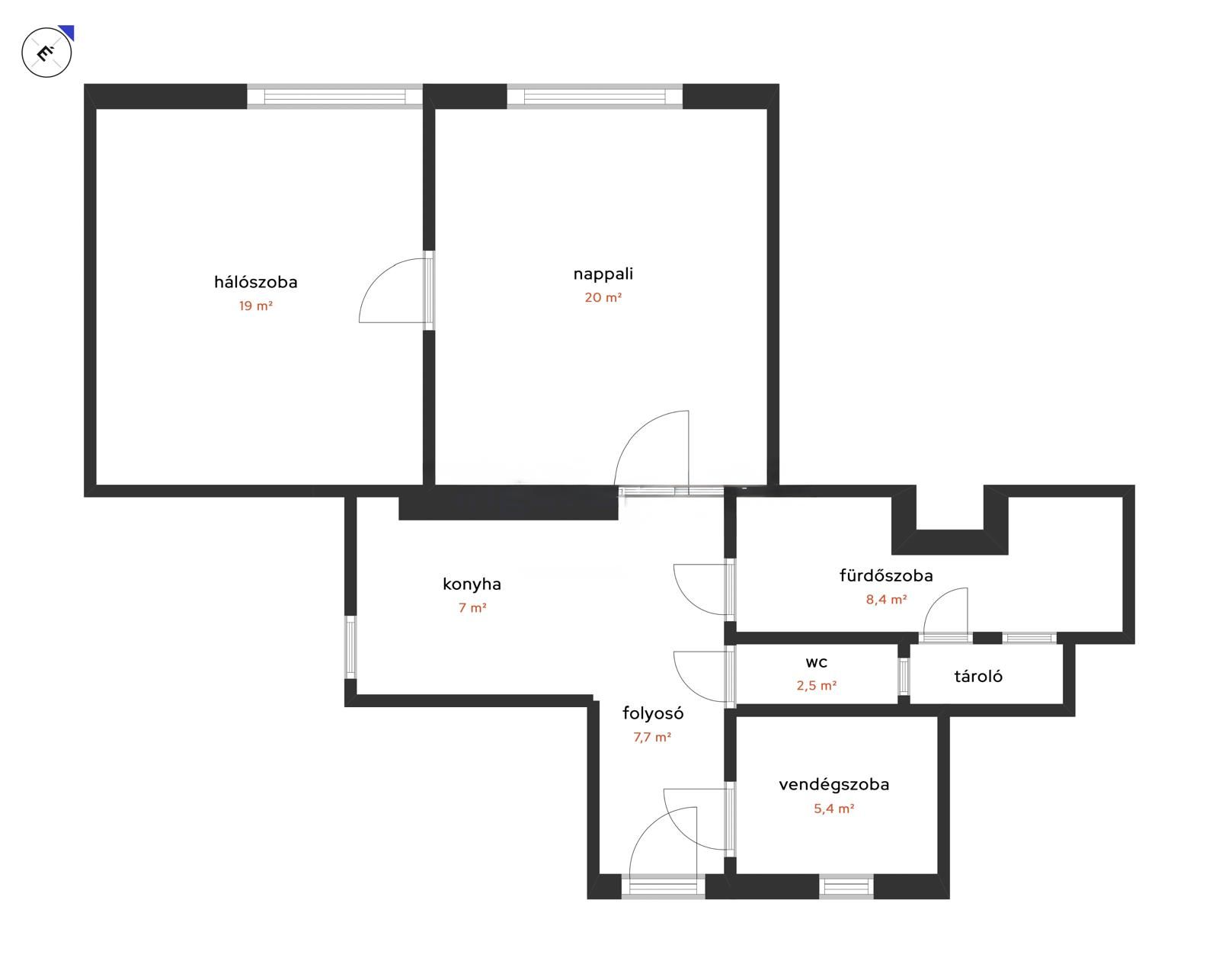 Alaprajz / Floor Plan / Grundriss